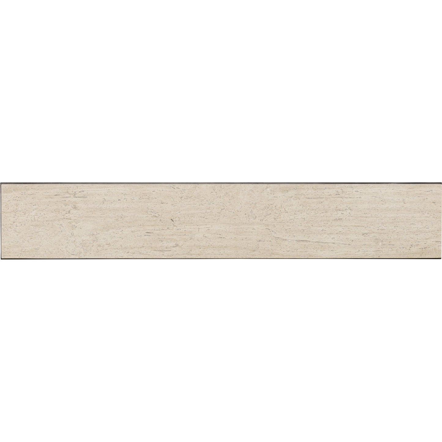002 SI-1748736 | Additional Silo | Curvy Console Table by Hooker Furniture in cream. Made from tubular, solid steel with travertine marble in a modern style.