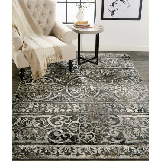 Kano Transitional Rug - 8643871F by Feizy in gray, ivory, taupe. Made from polypropylene, polyester in a unique style.