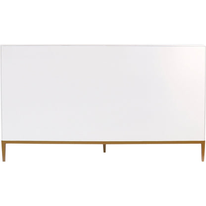 Victoria 4-Door Sideboard by Pasargad Home in ivory. Made from wood, metal in a modern style.