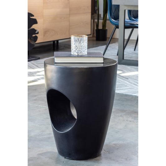 Aylard Outdoor Stool by Moe's Home Collection in water based acrylic. Made from fiber reinforced natural concrete in a modern style.