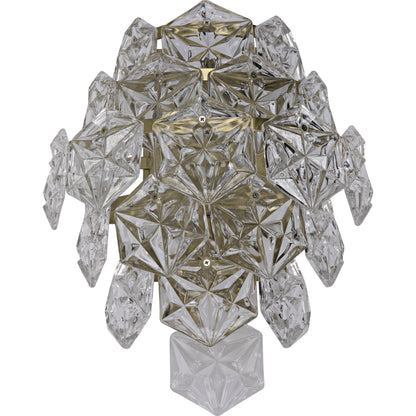 Neive Sconce by Noir in antique brass. Made from metal, glass in a modern style.