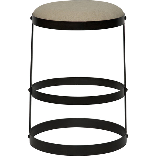Dior Counter Stool by Noir. Made from metal in a transitional style.