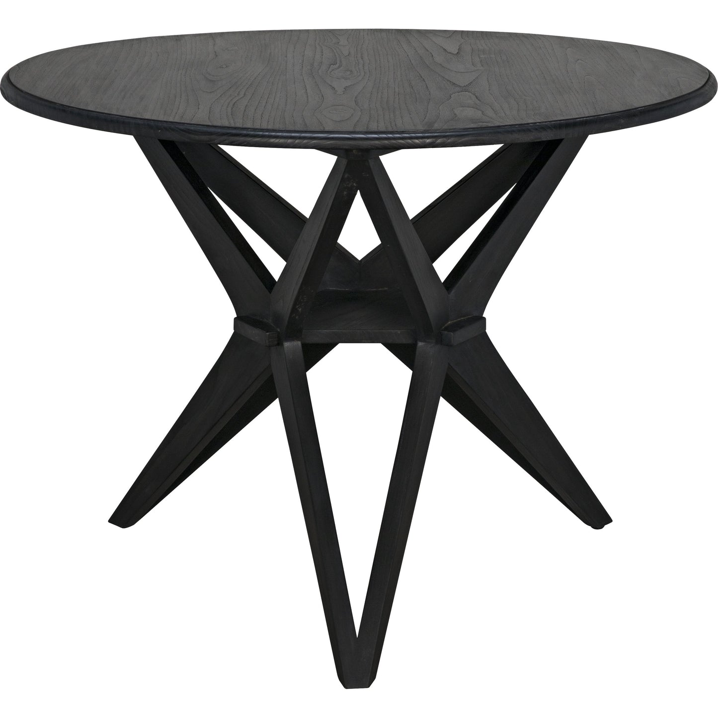 000 S-335613 | Primary Silo | Victor Dining Table by Noir in charcoal black. Made from sungkai in a eclectic & global style.