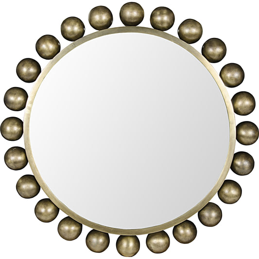 Cooper Mirror by Noir. Made from metal in a transitional style.