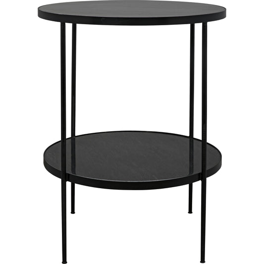 Rivoli Side Table by Noir. Made from unique in a transitional style.