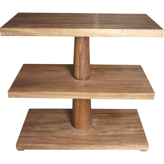 Fatima Side Table by Noir in dark walnut. Made from walnut in a transitional style.