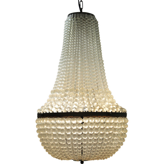 Mist Chandelier by Noir in glass, metal. Made from glass, metal in a traditional style.
