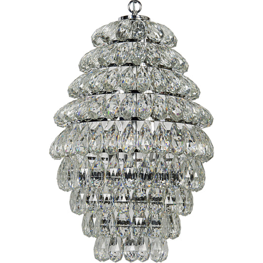 Illumination Chandelier by Noir in chrome. Made from metal, glass in a modern style.
