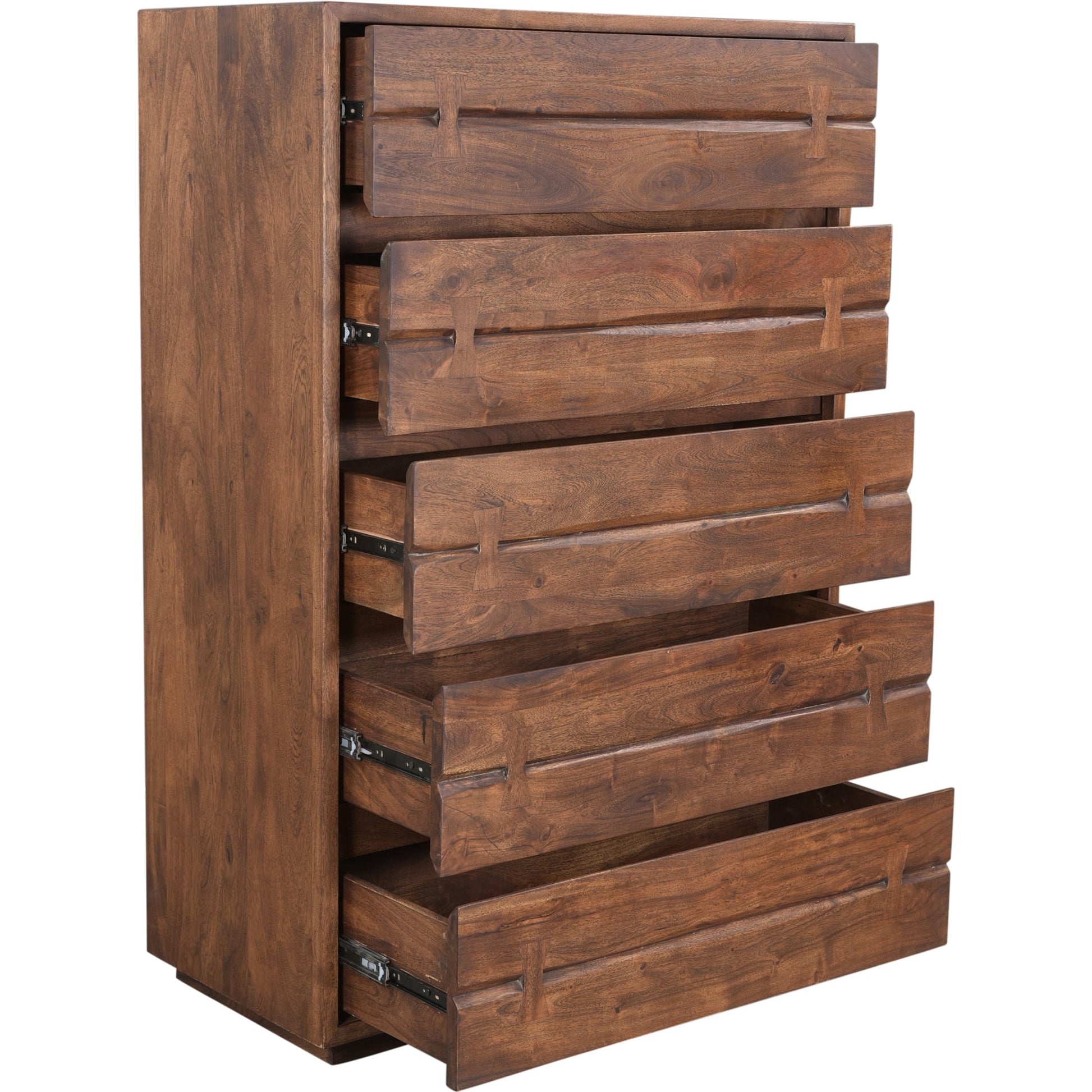 Madagascar Chest by Moe's Home Collection in brown. Made from solid acacia wood in a modern style.