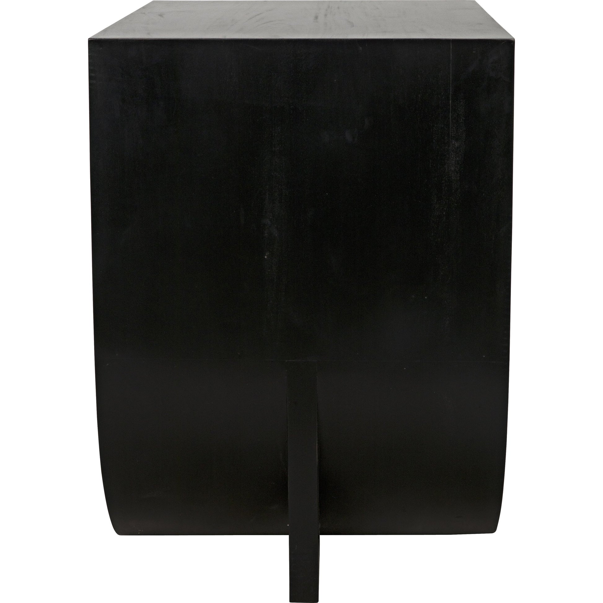 Burton Side Table by Noir in hand rubbed black. Made from mahogany, teak in a modern style.