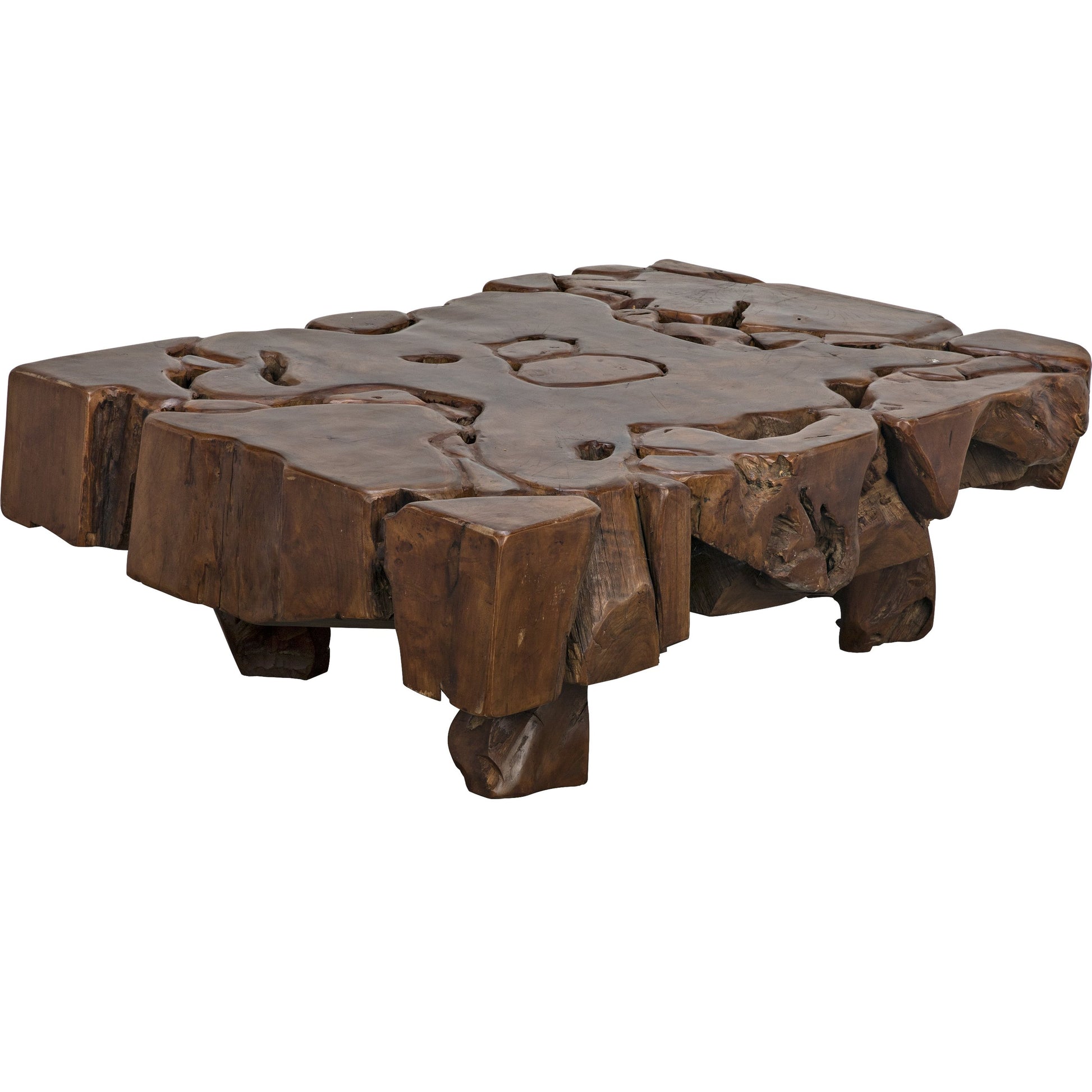Teak Root Coffee Table by Noir in teak root. Made from teak root in a eclectic & global style.