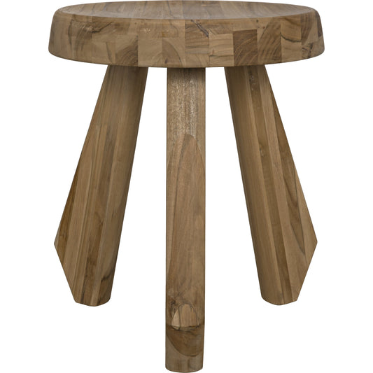 Priam Teak Stool by Noir in teak. Made from teak in a eclectic & global style.