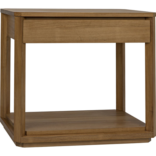 SL11 Side Table by Noir in gold teak. Made from teak in a modern style.