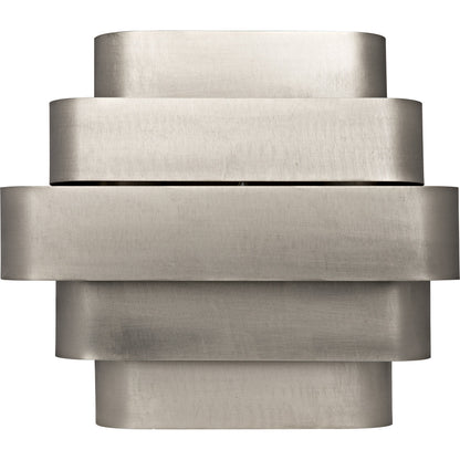 Baas Sconce by Noir in antique brass. Made from metal in a modern style.