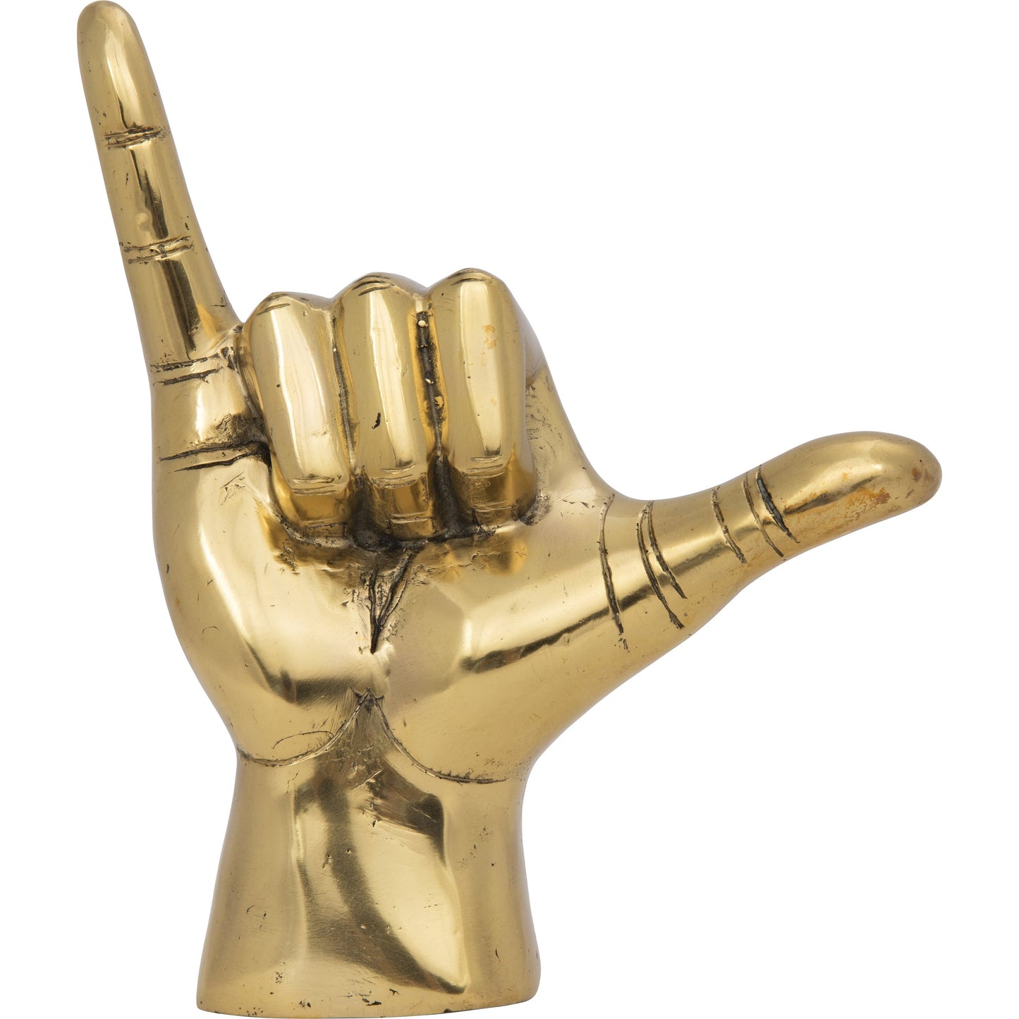 000 S-334865 | Primary Silo | Hawaiian by Noir in brass. Made from brass in a modern style.