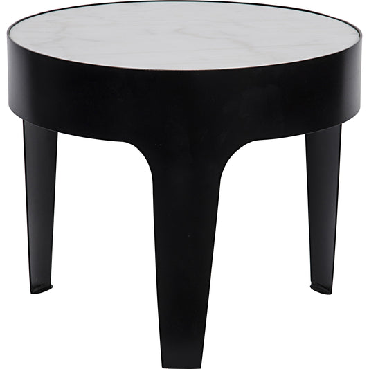 Cylinder Side Table by Noir in metal, quartz. Made from metal, quartz in a transitional style.