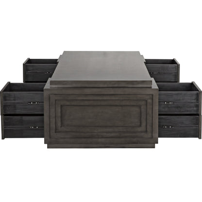 Mentor Desk by Noir in pale. Made from mahogany in a eclectic & global style.