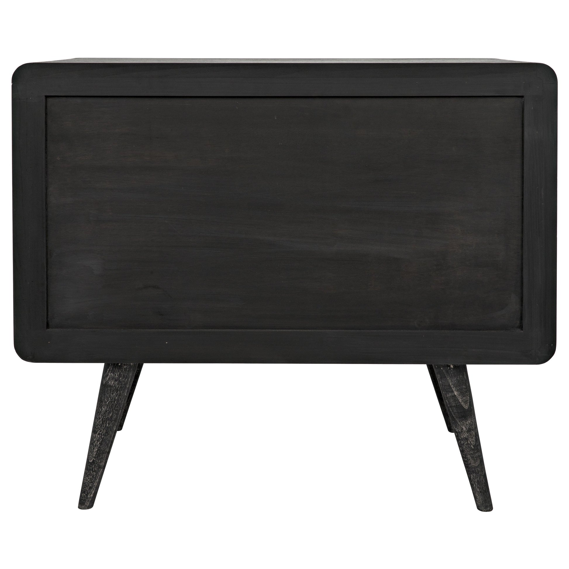 Bart Chest by Noir in cinder black. Made from mindi in a modern style.