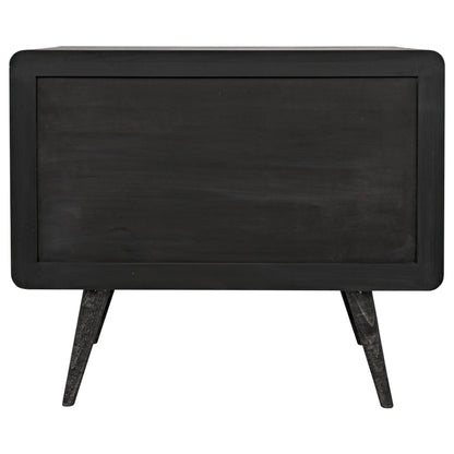 Bart Chest by Noir in cinder black. Made from mindi in a modern style.