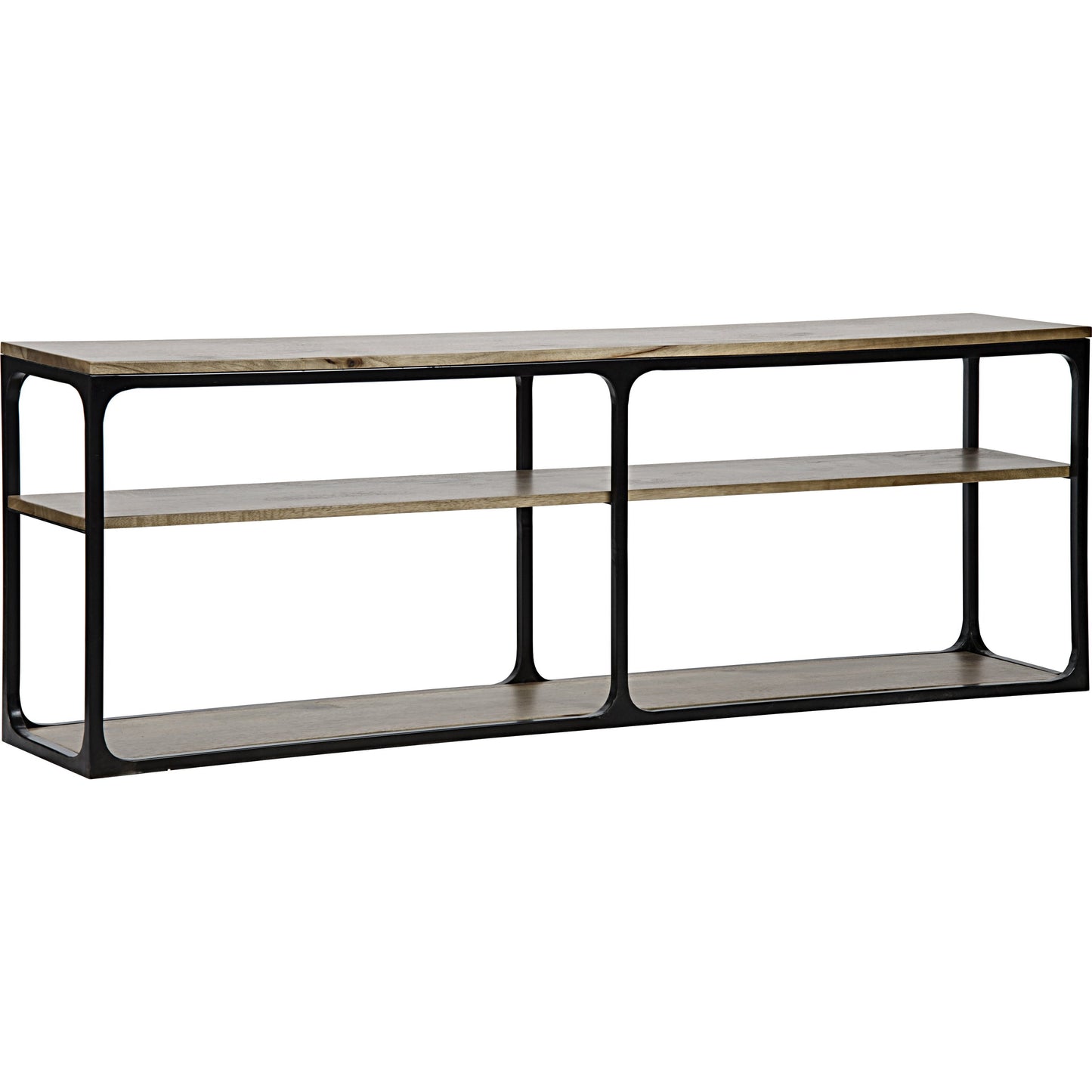 002 S-335218 | Additional Silo | Novie Console by Noir in dark walnut. Made from walnut, metal in a modern style.