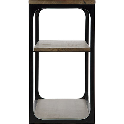 Novie Console by Noir in dark walnut. Made from walnut, metal in a modern style.