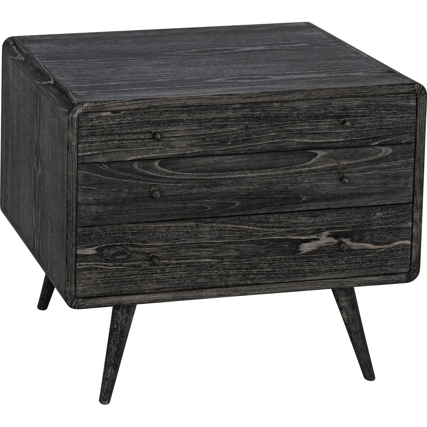 003 S-334402 | Additional Silo | Bart Chest by Noir in cinder black. Made from mindi in a modern style.