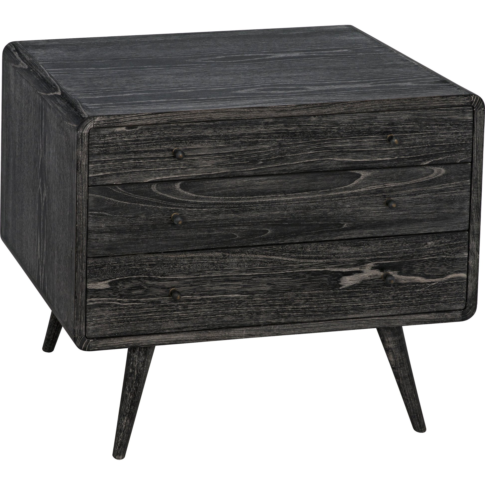 Bart Chest by Noir in cinder black. Made from mindi in a modern style.