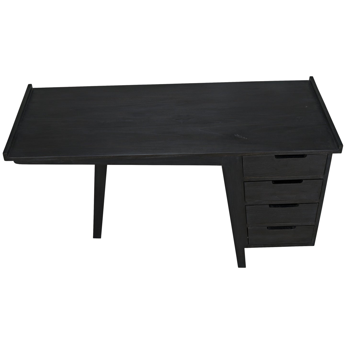 003 S-334963 | Additional Silo | Kennedy Desk by Noir in charcoal black. Made from sungkai in a modern style.