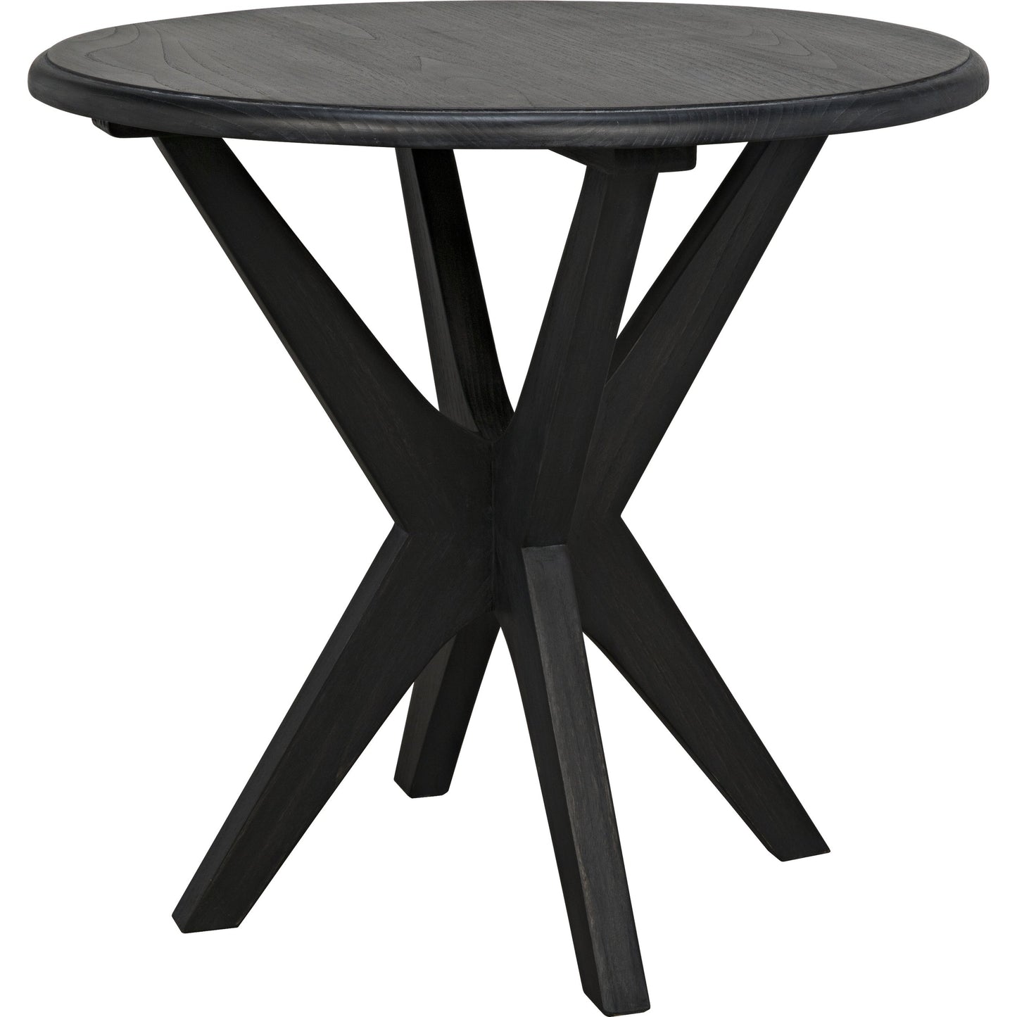 000 S-334796 | Primary Silo | Fox Side Table by Noir in charcoal black. Made from sungkai in a modern style.