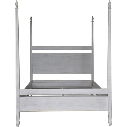 Venice Bed by Noir in hand rubbed black. Made from mahogany in a transitional style.
