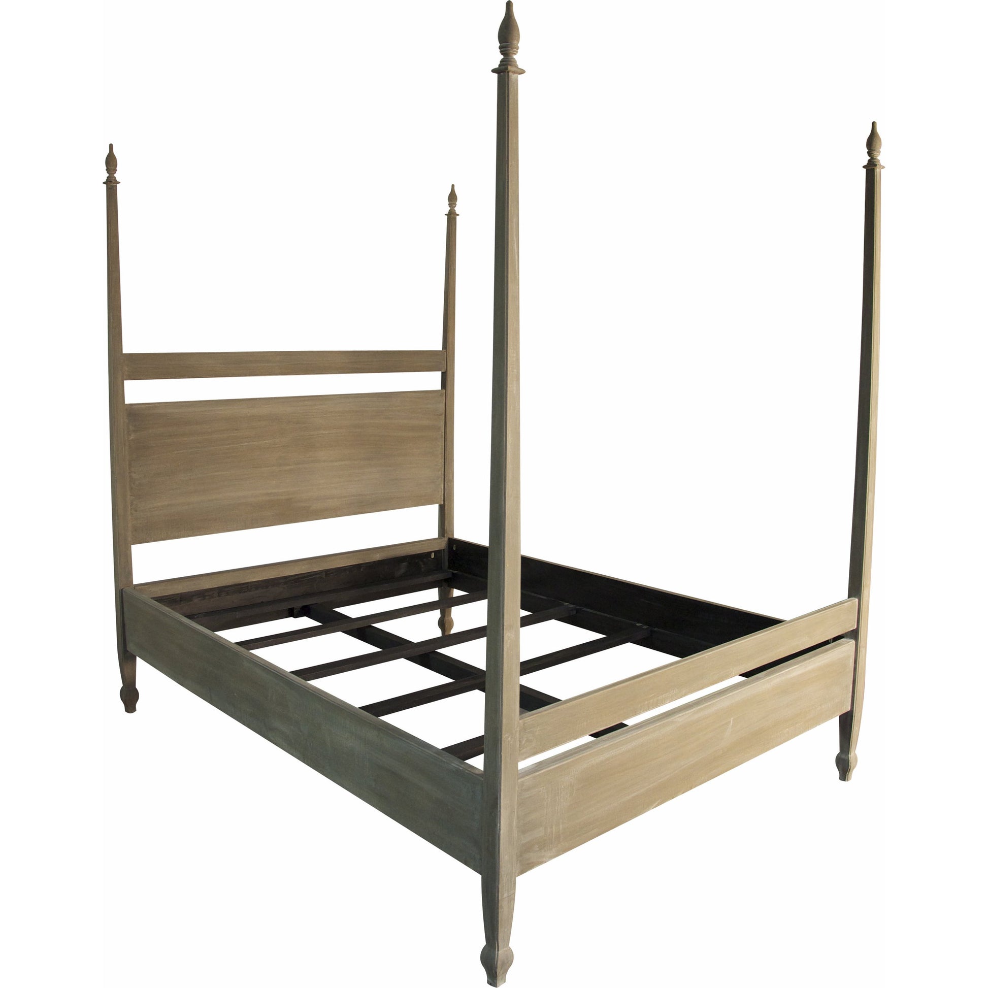 Venice Bed by Noir in hand rubbed black. Made from mahogany in a transitional style.