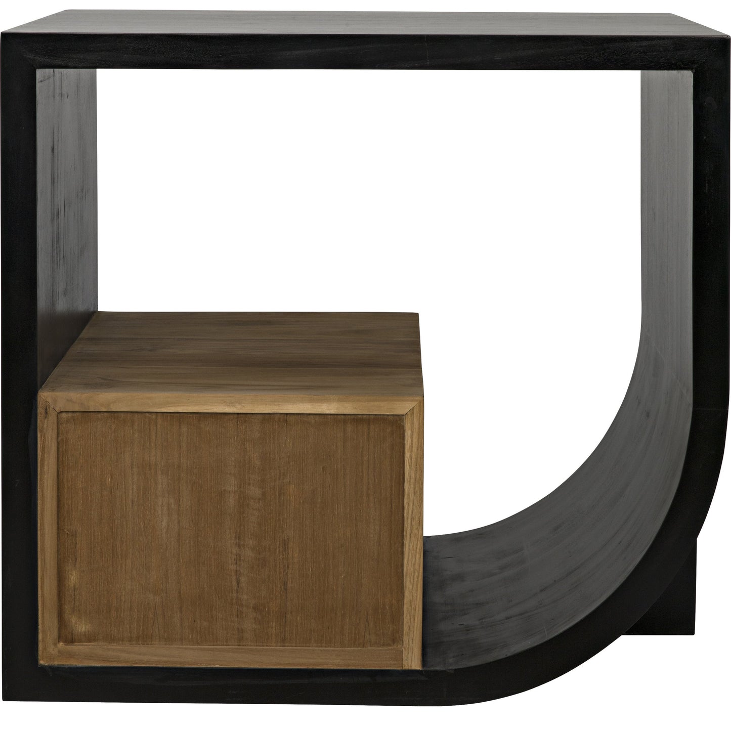009 S-334485 | Additional Silo | Burton Side Table by Noir in hand rubbed black. Made from mahogany, teak in a modern style.