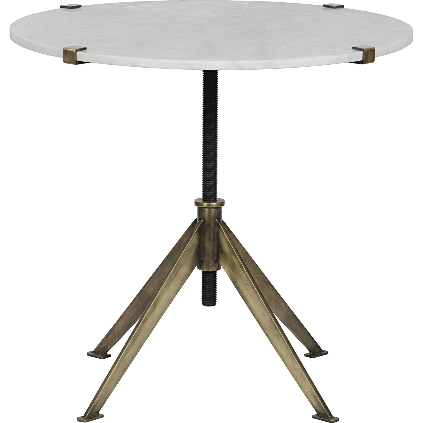 000 S-334722 | Primary Silo | Edith Adjustable Side Table by Noir. Made from metal, quartz in a modern style.