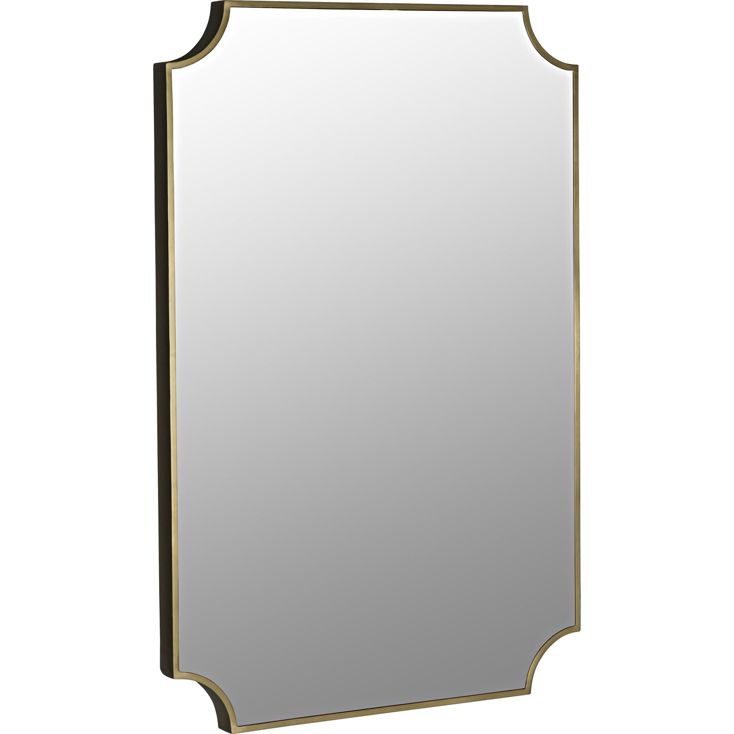 001 S-334587 | Primary Silo | Convexed Mirror by Noir in antique brass. Made from metal, mirror in a transitional style.