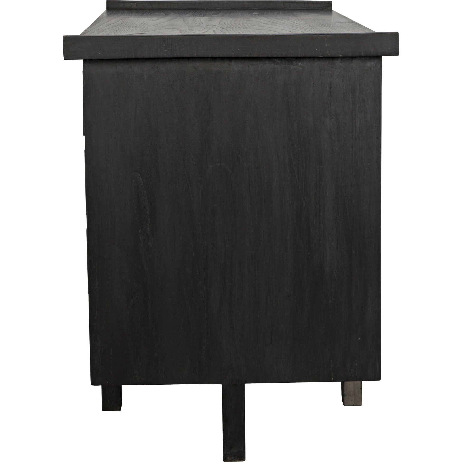 Kennedy Desk by Noir in charcoal black. Made from sungkai in a modern style.