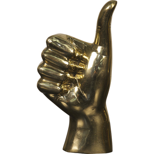 Thumbs up by Noir in brass. Made from brass in a modern style.