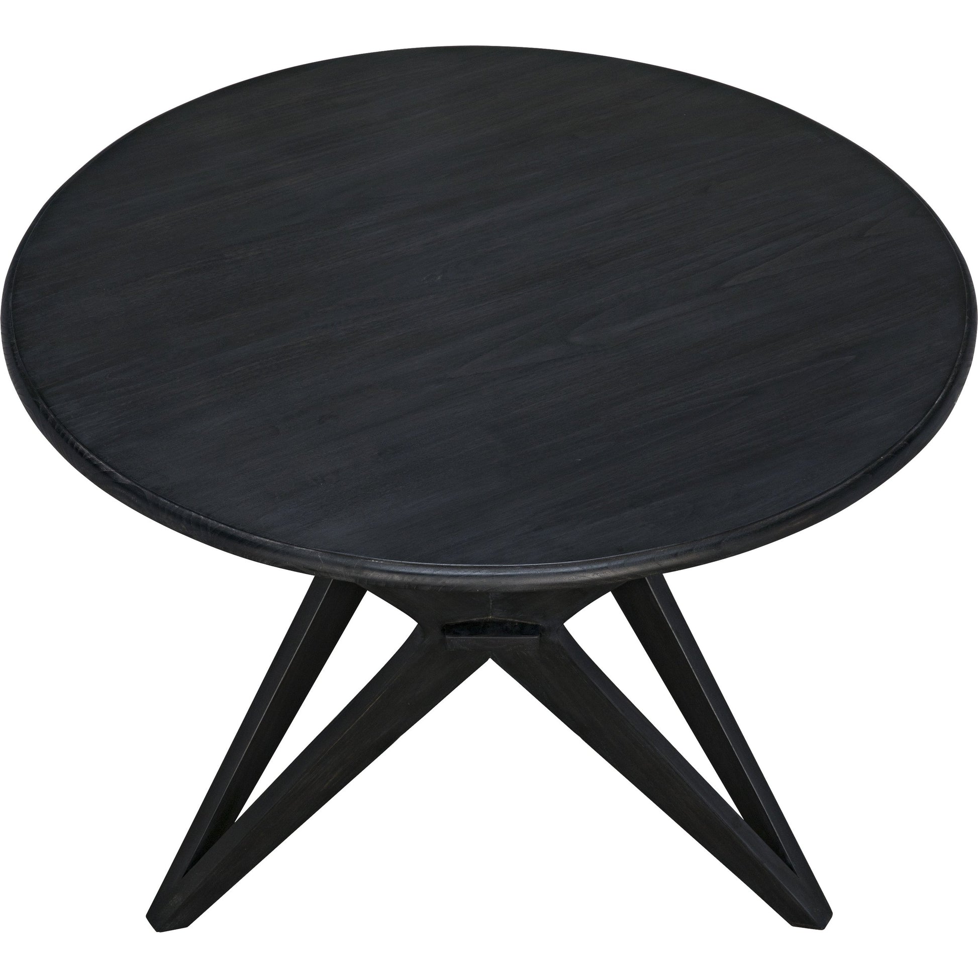 Victor Dining Table by Noir in charcoal black. Made from sungkai in a eclectic & global style.