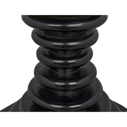 Scheiben Side Table by Noir in hand rubbed black. Made from mahogany in a modern style.