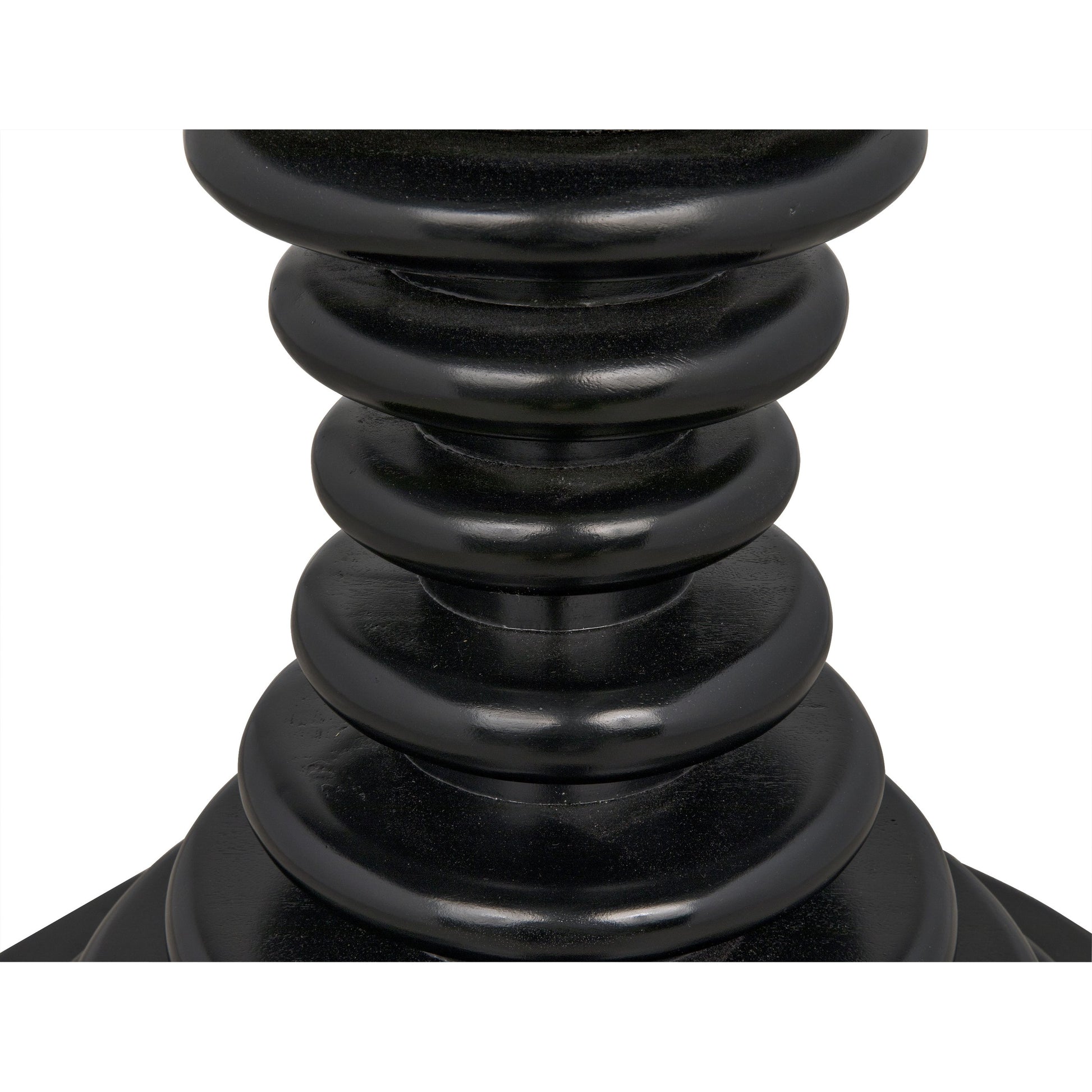 Scheiben Side Table by Noir in hand rubbed black. Made from mahogany in a modern style.