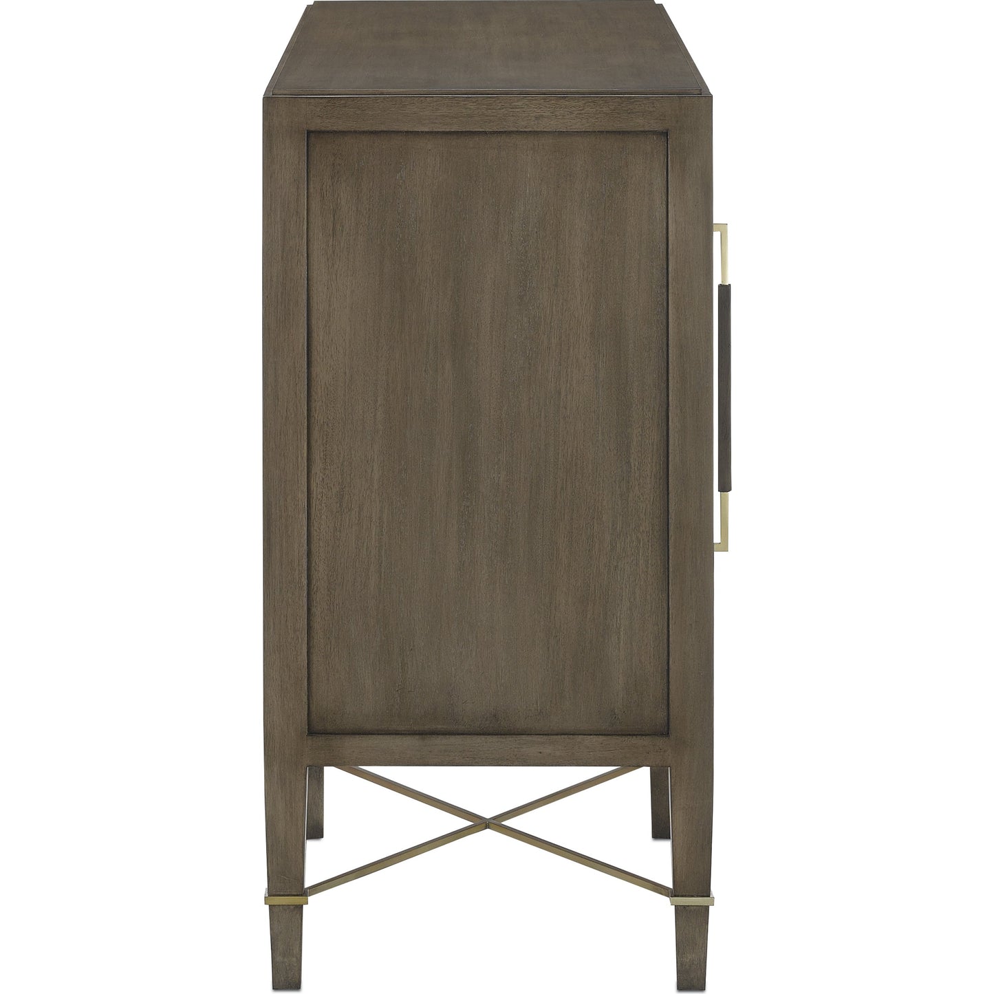 004 S-336313 | Additional Silo | Verona Chanterelle Sideboard by Currey and Company in chanterelle, coffee, champagne. Made from mahogany, brass, iron in a modern style.