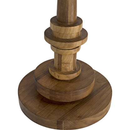 Comodo Side Table by Noir in gold teak. Made from teak in a transitional style.