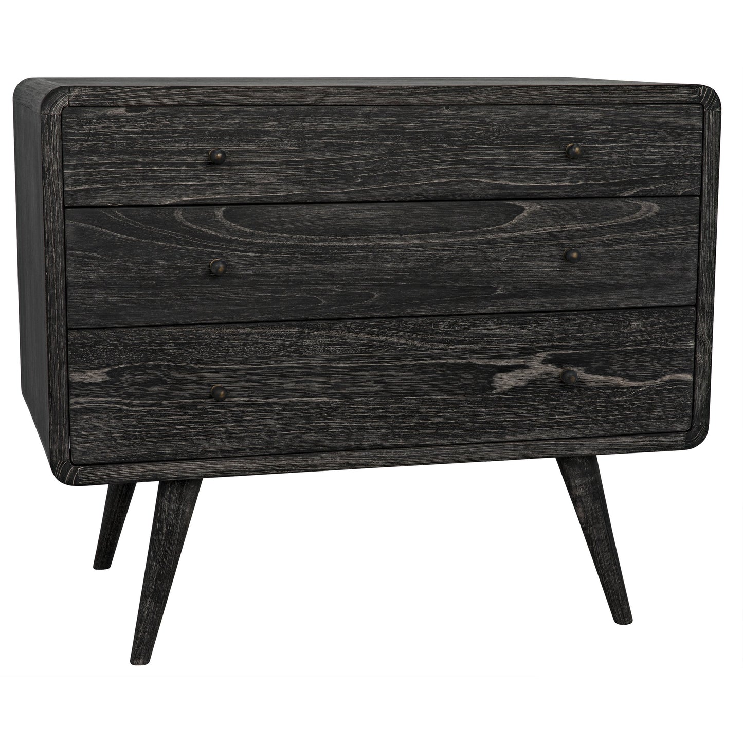 000 S-334402 | Primary Silo | Bart Chest by Noir in cinder black. Made from mindi in a modern style.