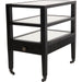 Lesly Side Table by Noir. Made from birch, mirrored top in a transitional style.