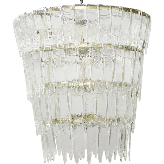 Bruna Chandelier by Noir in antique brass. Made from metal in a modern style.