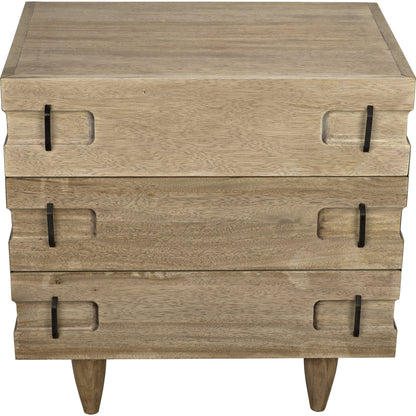 David Side Table by Noir. Made from walnut in a modern style.