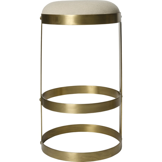 Dior Bar Stool by Noir. Made from metal in a transitional style.