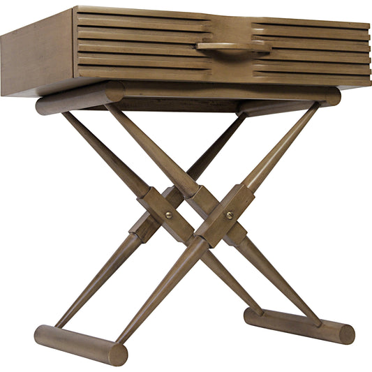 Zanta Side Table by Noir. Made from mahogany in a modern style.