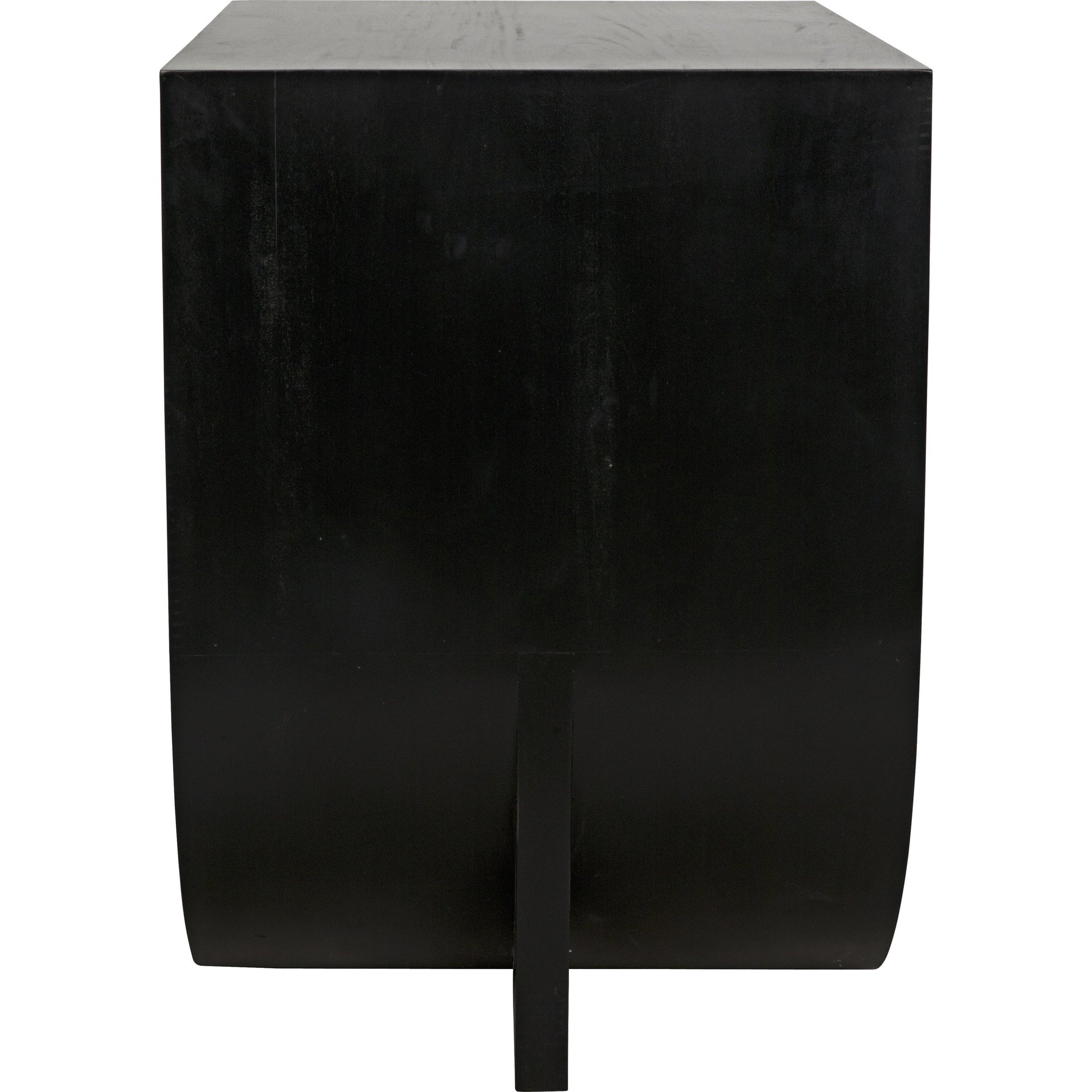 Burton Side Table by Noir in hand rubbed black. Made from mahogany, teak in a modern style.