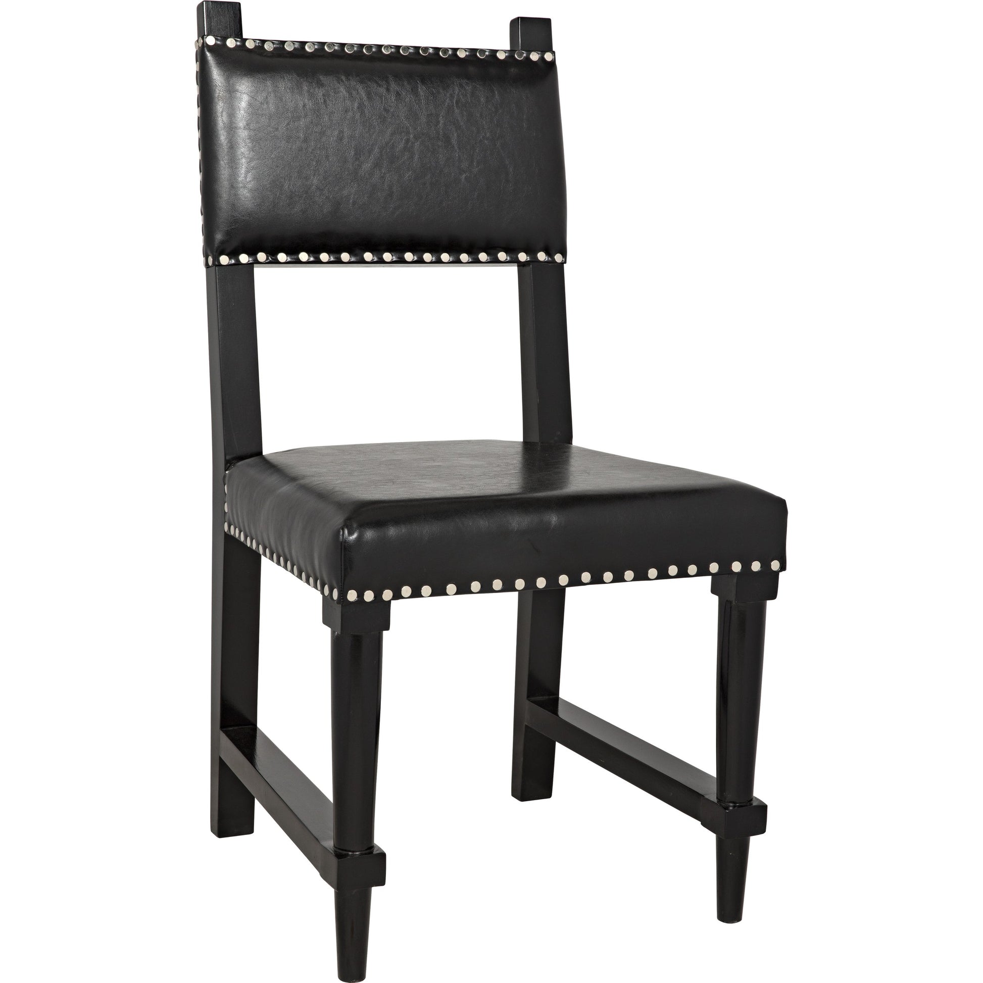Kerouac Chair by Noir in distressed brown. Made from birch in a traditional style.