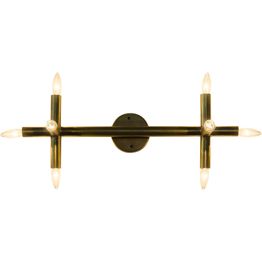 Salome Sconce by Noir in antique brass. Made from metal in a modern style.